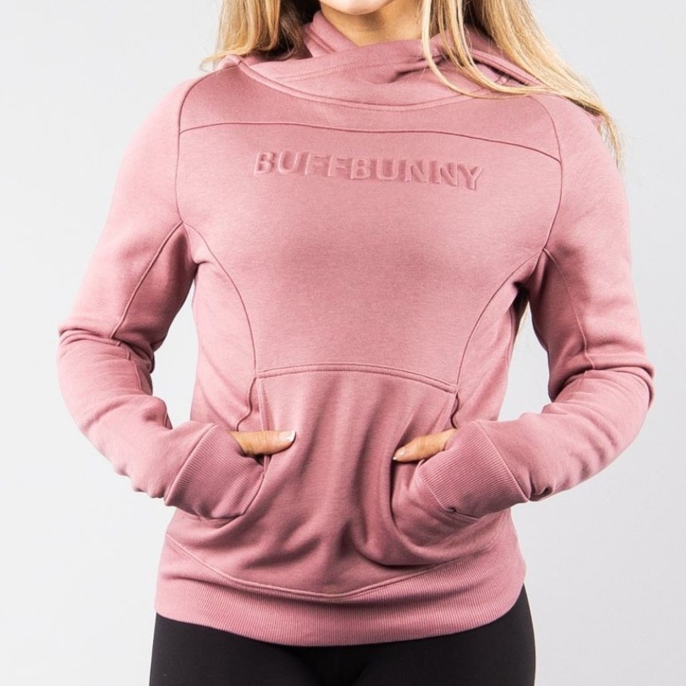 BuffBunny Collection Beyond Pullover Hoodie Cotton Blend - Echinacea Pink Mauve